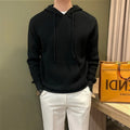 Lazy and slightly loose knitted sweater in green, black, or gray, slim fit pullover with long sleeves, sizes M-3XL