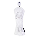 Black and white waterproof protective cover for golf club wooden pole