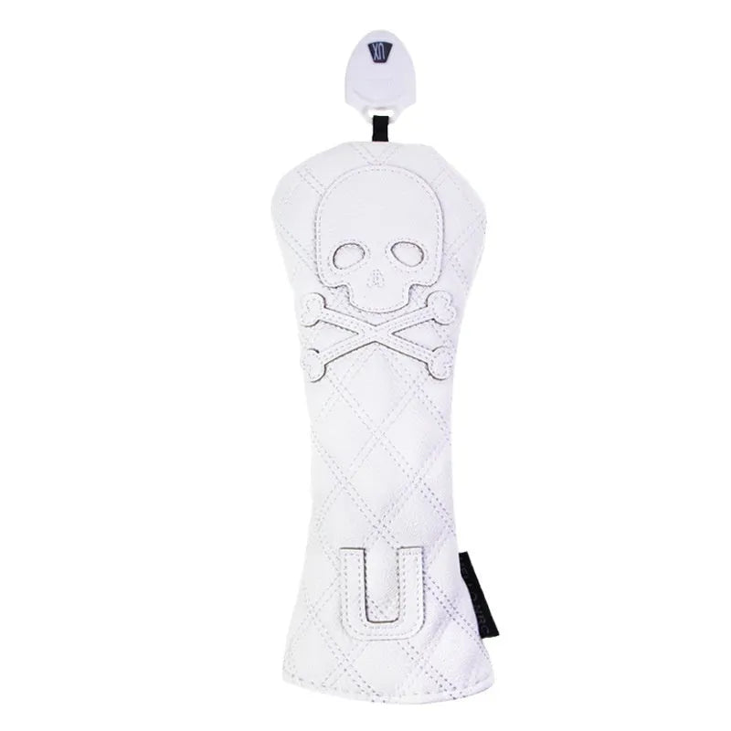 Black and white waterproof protective cover for golf club wooden pole