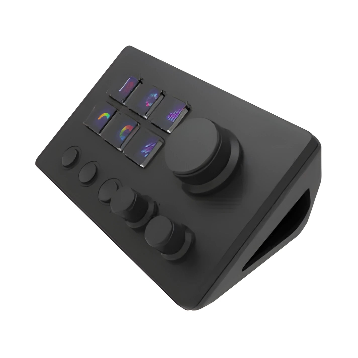 Visual Keyboard N3 black silicone USB keypad with bracket and cable