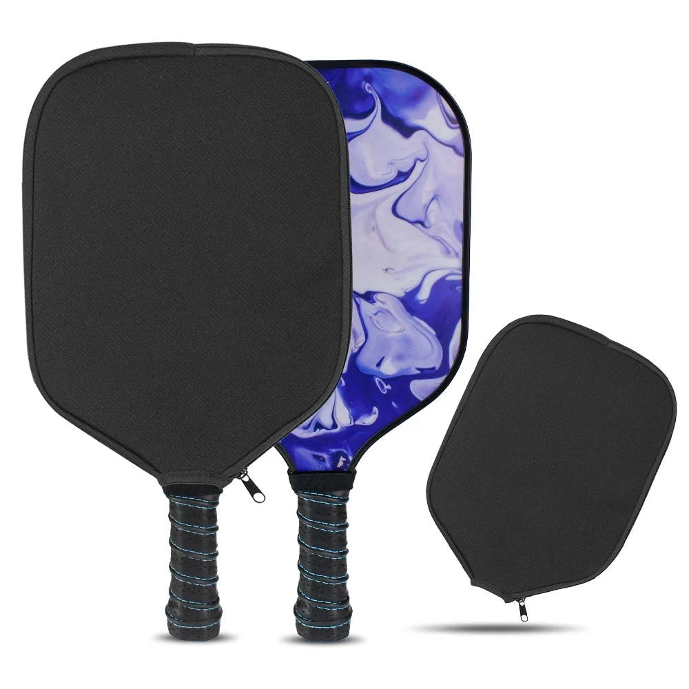 Black neoprene protective sleeve for table tennis rackets