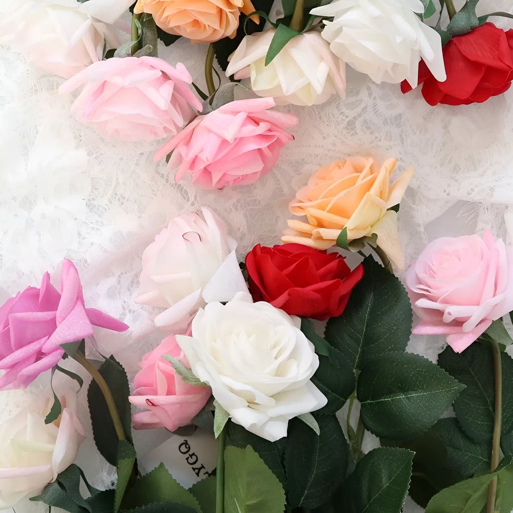 Silk artificial flower bouquet in multiple colours for wedding decoration and photography props
