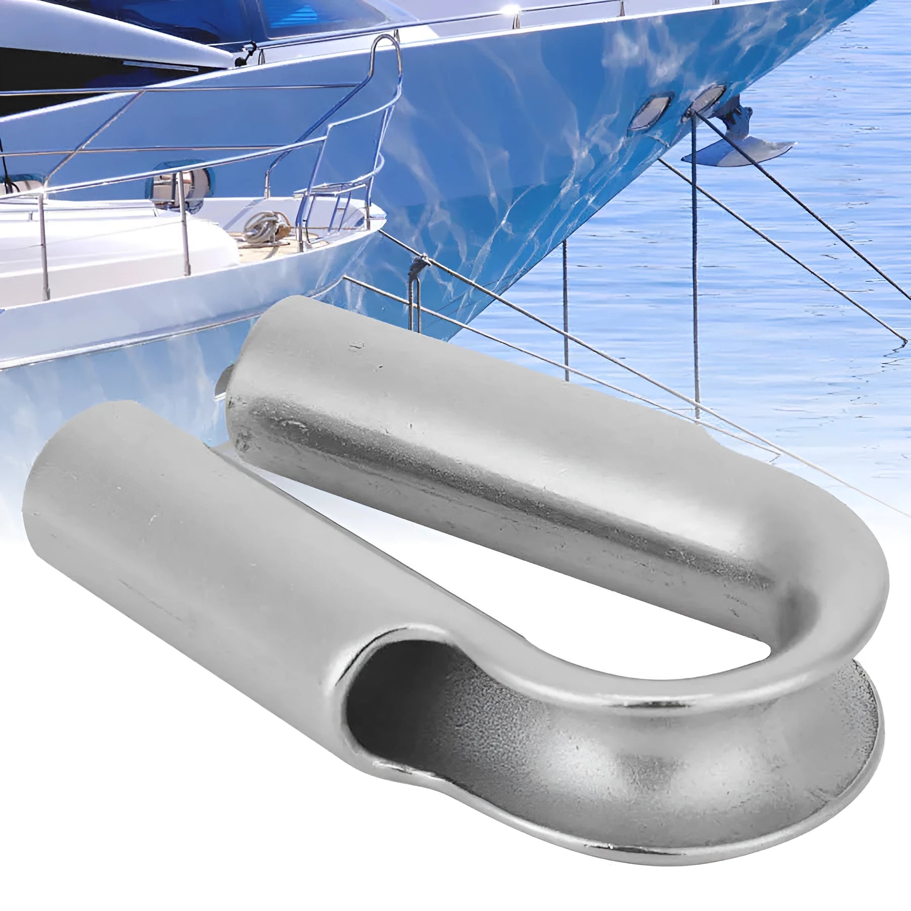 Stainless steel tubular chicken heart round sleeve ring available in M4 to M35 tube sizes