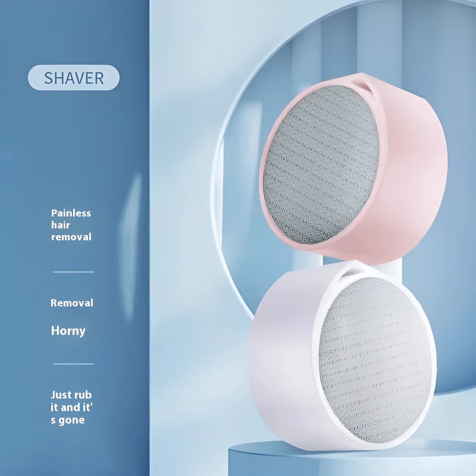 Nano Glass 2-in-1 epilator and foot grinder device in 2in1 style colour.