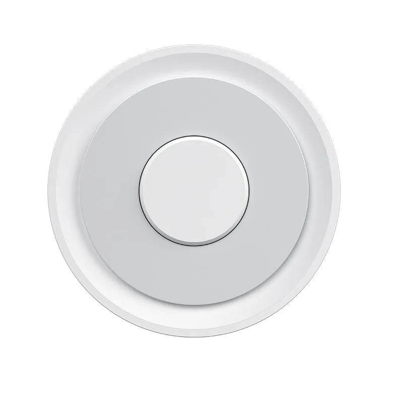 White square ZigBee smart home gateway measuring 78mm with USB power connection