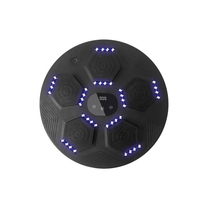 Smart music boxing machine wall target in black, grey, and orange colour options with hanging mount