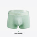 Men's solid colour cotton underwear boxers in black, white, silver grey and light green