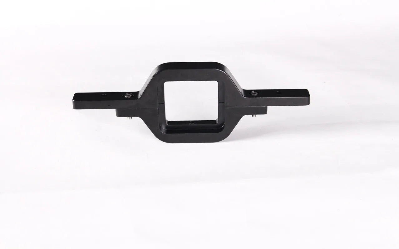 Black metal trailer hook lamp mounting bracket for off-road vehicle modifications