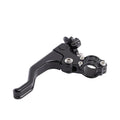 Motorcycle clutch lever accessories in aluminium alloy with two-finger design showing colour options