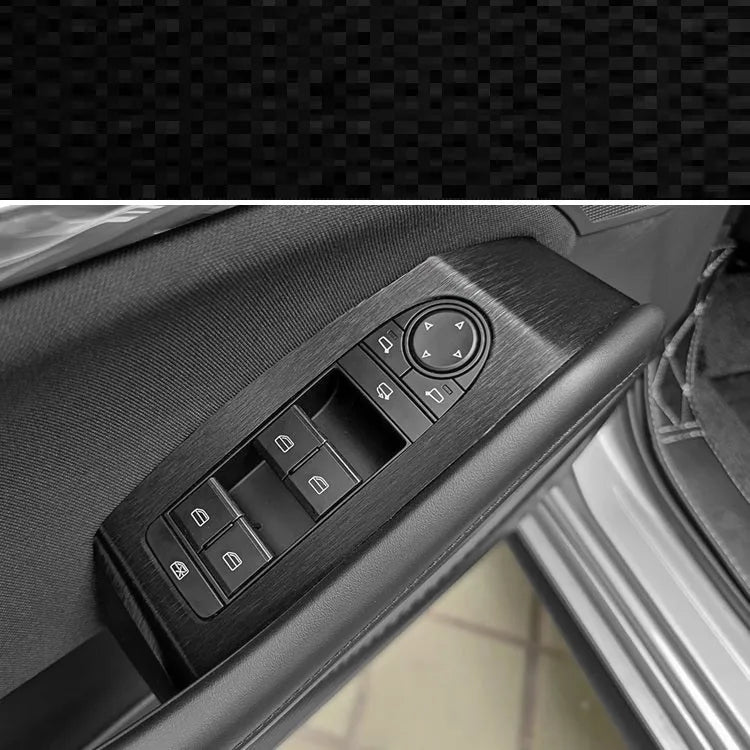 Unksera car interior decorative film sticker kit for centre console, handbrake and instrument panel application