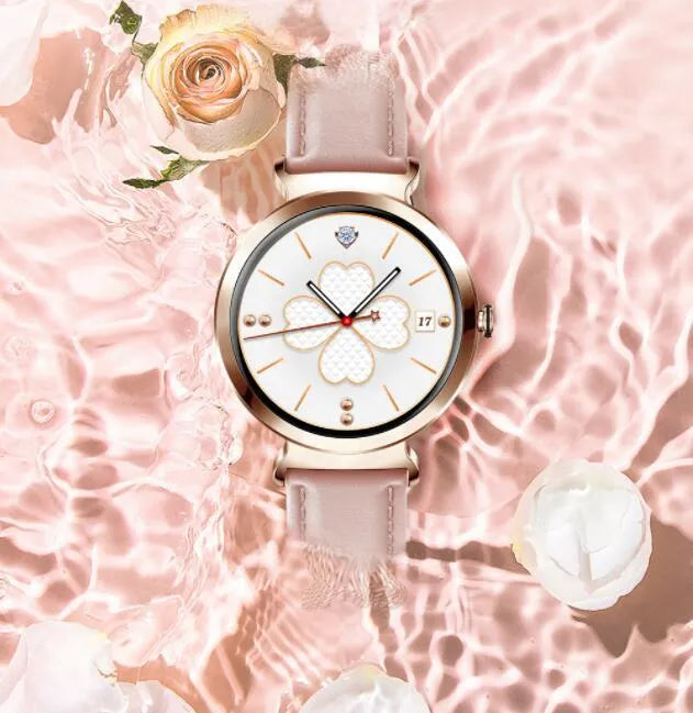 Zinc alloy smart bracelet with 1.28-inch screen and adjustable strap in jewellery watch style