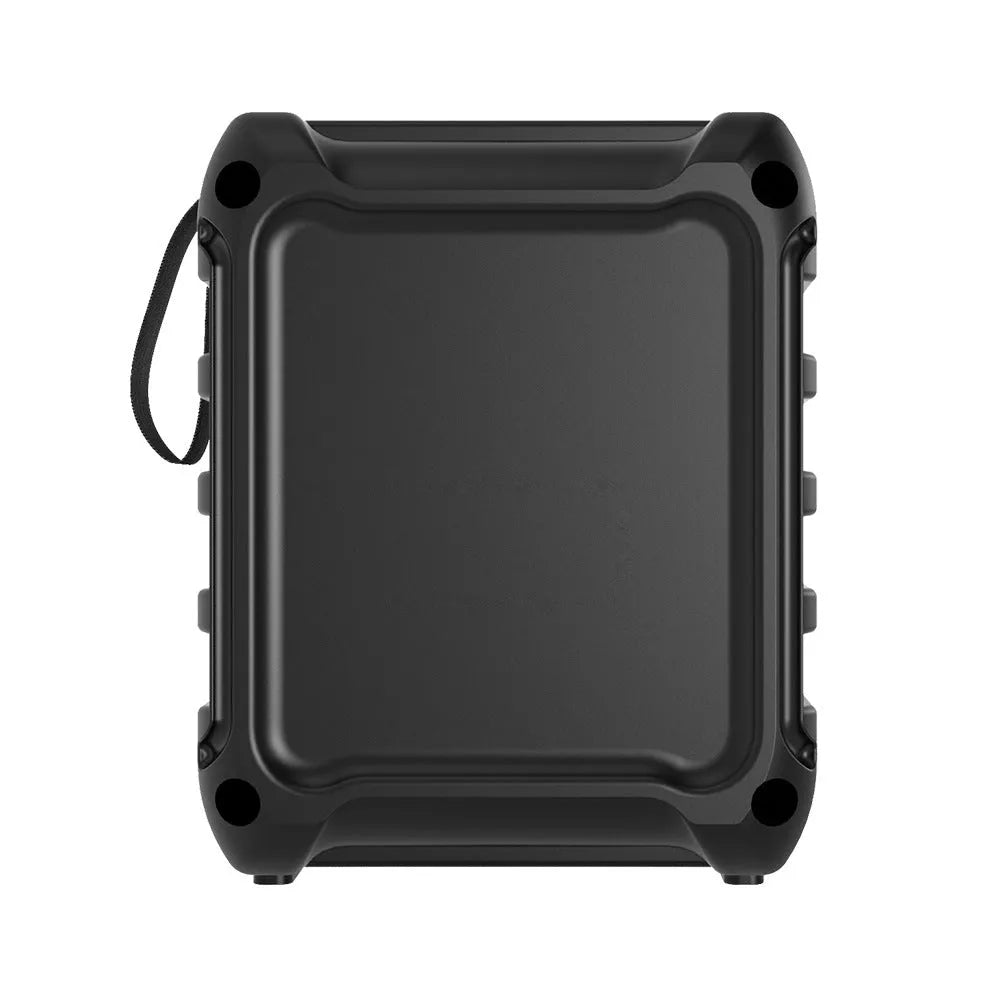 Portable Bluetooth speaker in colour 3107 with USB charging cable, showing compact 110x87x137mm dimensions