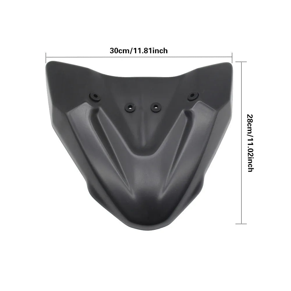Black ABS fixed wind front wing body for KTM 390 and 790 Adventure ADV 2019-2021 motorcycles