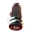 White PVC fitness training sandbag for weight lifting and physical conditioning exercises