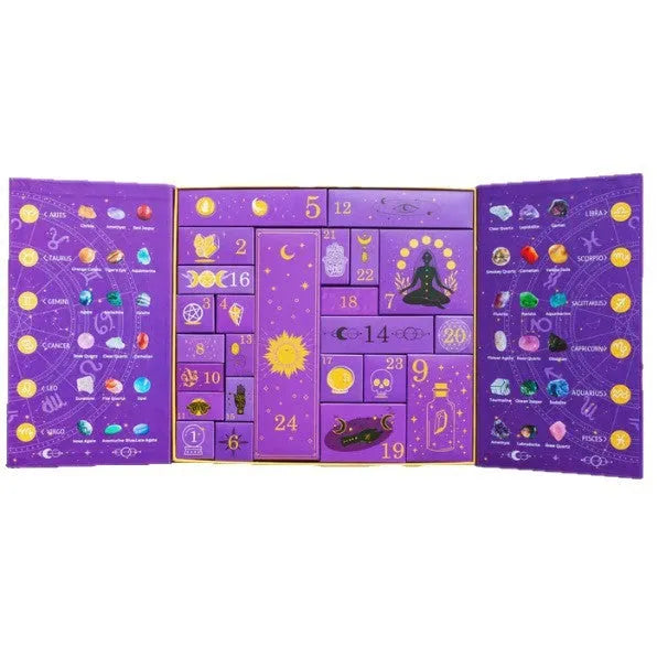 Crystal Halloween Countdown Gift Box, a large paper advent calendar for Halloween.