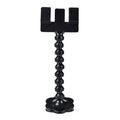 Black plastic pet photography tool with rotating clip for mobile phone attachment