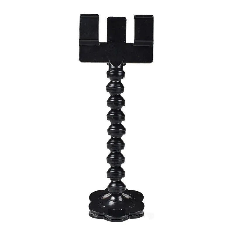 Black plastic pet photography tool with rotating clip for mobile phone attachment
