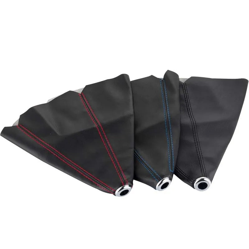 General Motors PU leather gear cover for manual transmission dust protection in black line colour