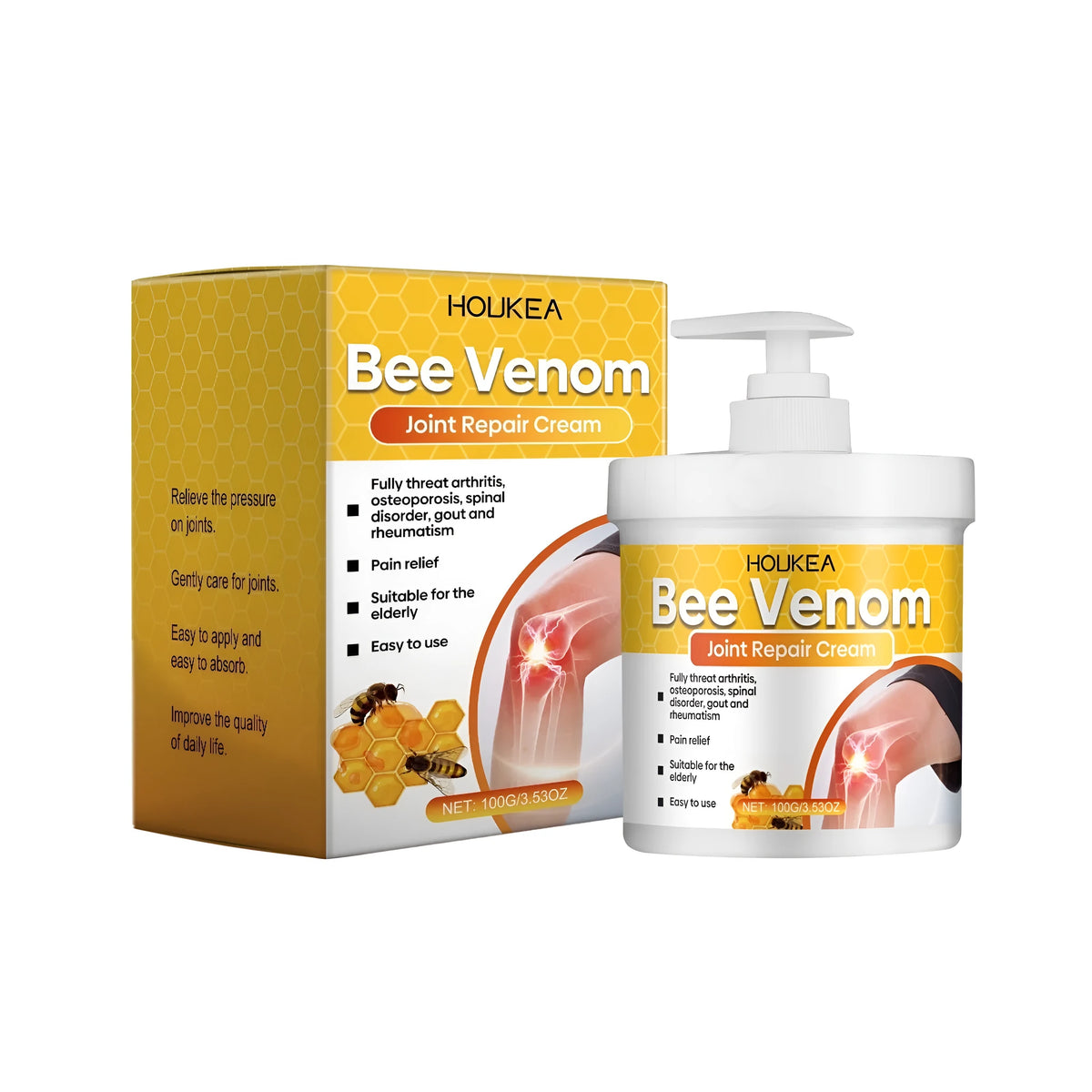 100g tube of joint repair cream with bee venom and chamomile ingredients