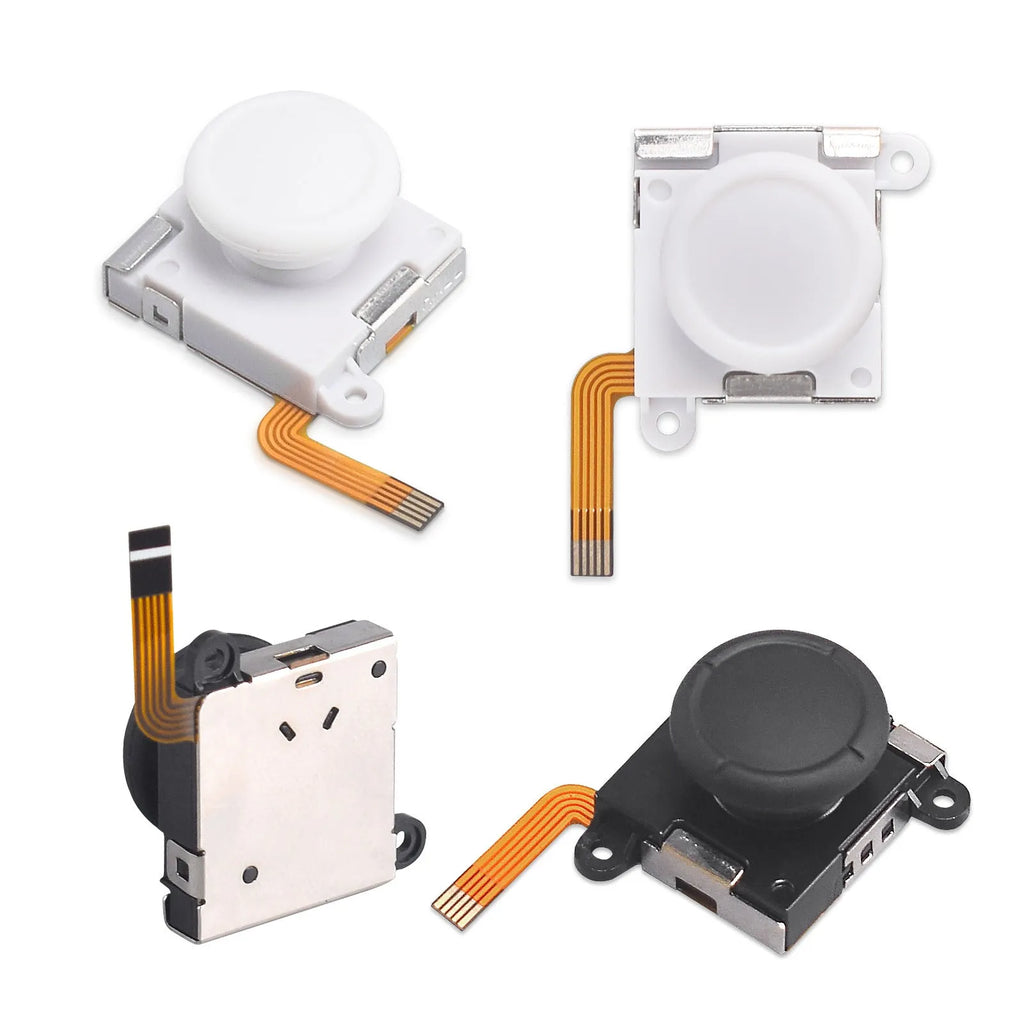 A single Hall effect magnetic joystick rocker component made of black ABS plastic for PS5, PS4, Switch, and XBOX controllers.