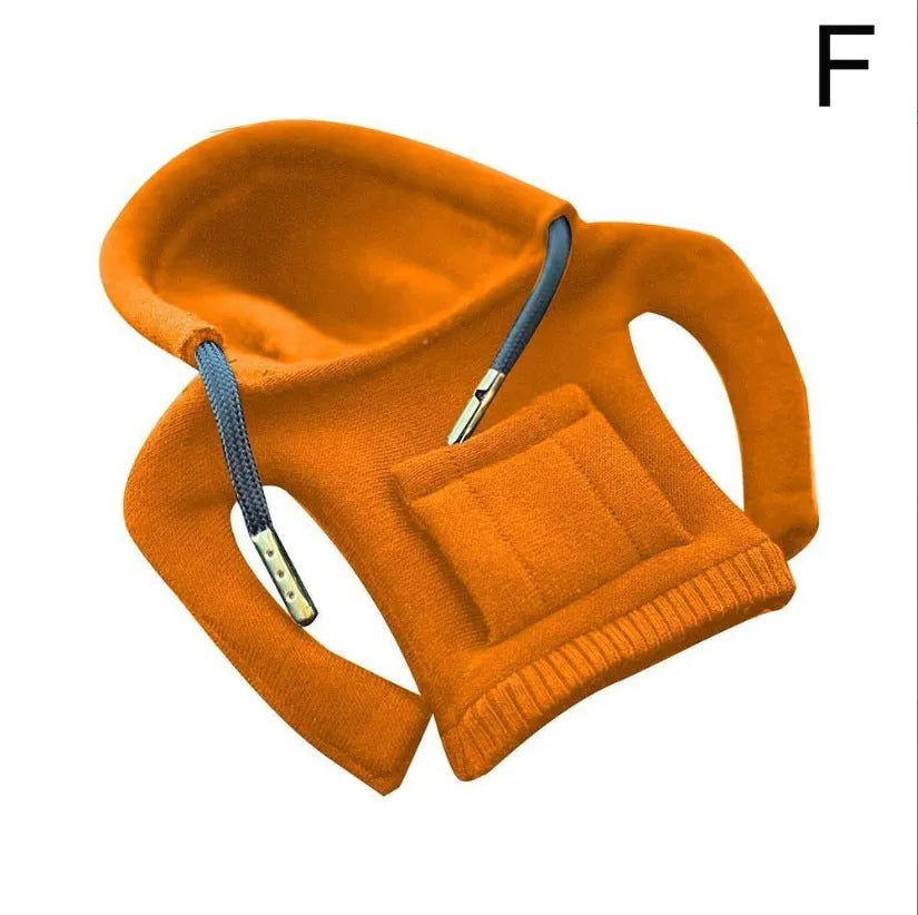 Cloth gear shift knob cover in assorted colours, shown with dimensions of 13 cm by 8 cm.