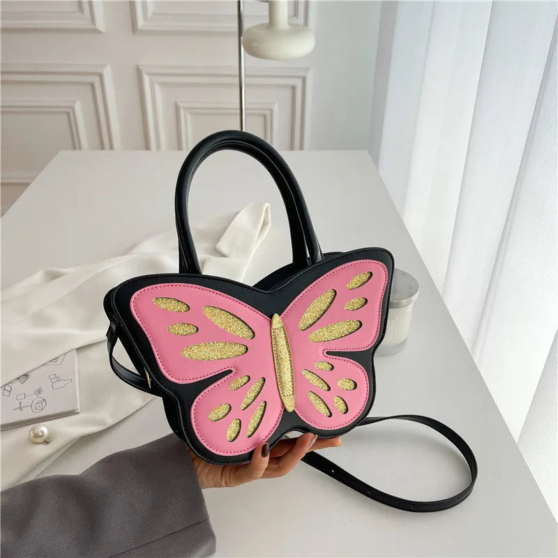 Women's small square crossbody shoulder bag in PU material measuring 27cm by 8cm by 14cm