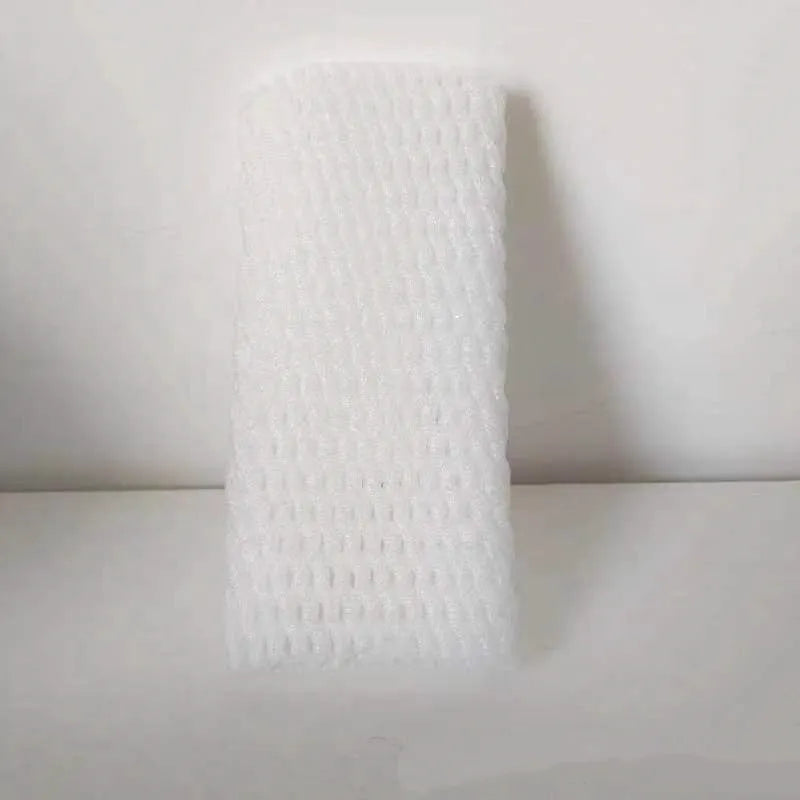 White foam net protective cover for fruit packing with hybrid shockproof design