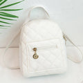 Girls' embroidered hard shell backpack in Korean style with square shape and sandwich pocket