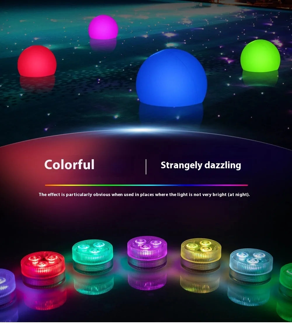 Small waterproof LED fish tank light with remote control for aquarium micro landscape decoration