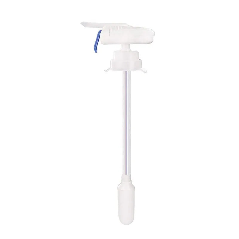 Manual beverage pumping device with pressure handle and PP silicone straw for milk and juice dispensing