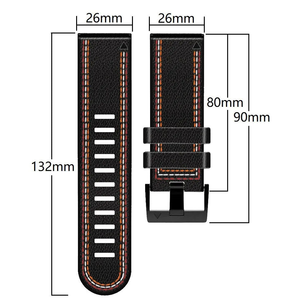 Silicone skin patch quick release watchband in black and brown for Garmin Fenix 7X 6X 5X series