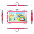 7-inch children's learning tablet in cartoon colours with included stand showing 3G calling capability