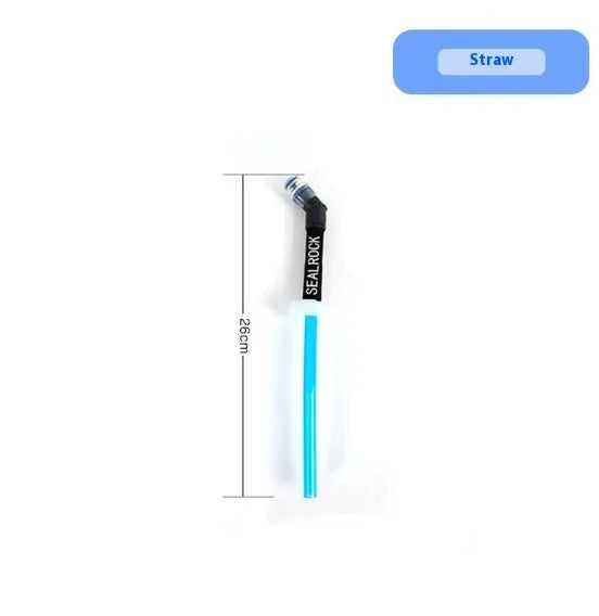 Portable plastic straw with suction tube for mountain climbing and biking hydration