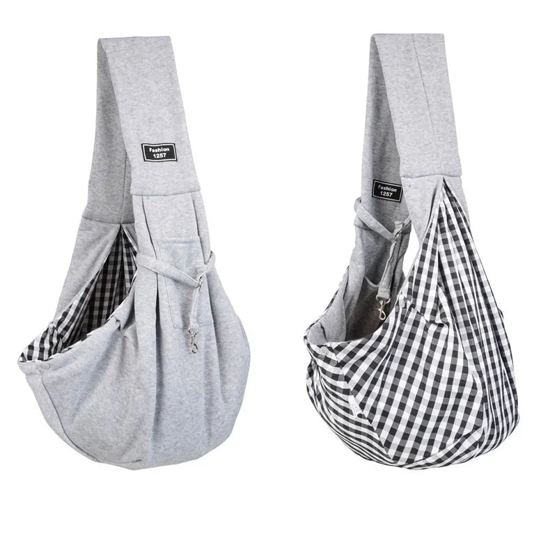 Folding cat messenger backpack in a large capacity breathable design for pet transport.