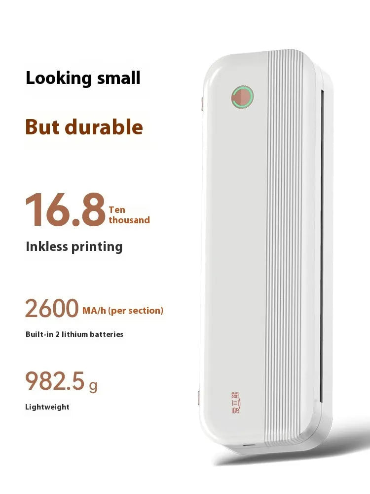 Ailixiong P40 portable thermal printer in Tiffany blue or white colours