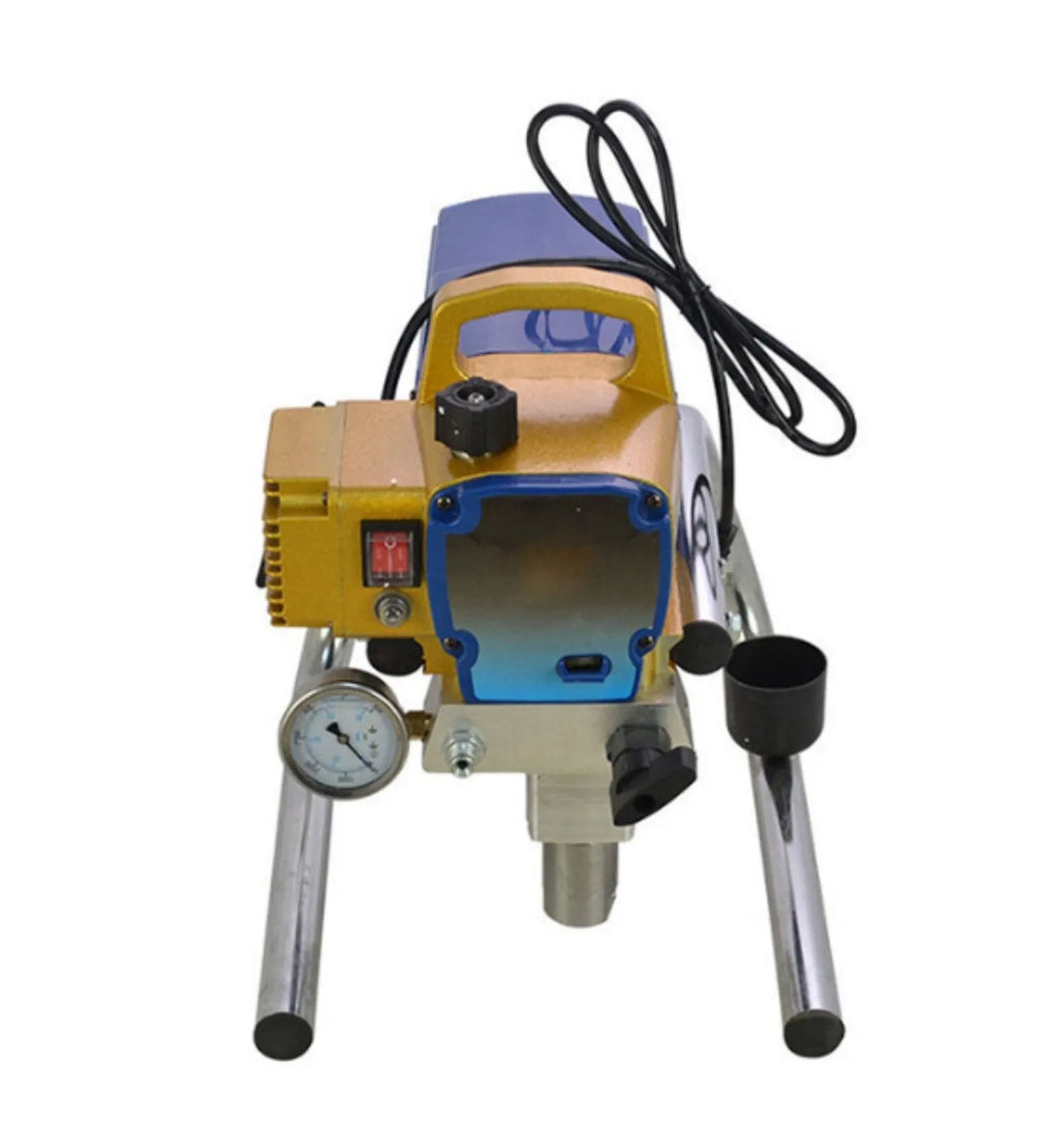 Blue 450 gauge electric airless spraying machine with spray gun and 50cm extension rod