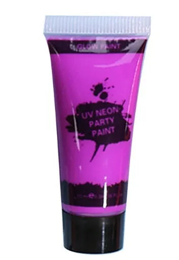 25ml tube of neon green face and body paint with safe non-toxic label