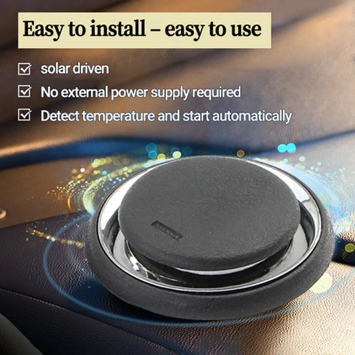 Black rectangular portable car de-icing instrument measuring 7.4x7.4x1.6cm for snow and ice removal