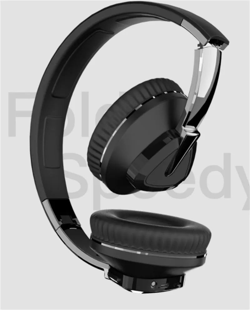 H3 wireless Bluetooth over-ear headset in black, showing all-inclusive ear cups and inline controls.