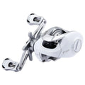 ET Drop Wheel micro left hand baitcasting fishing reel in white colour