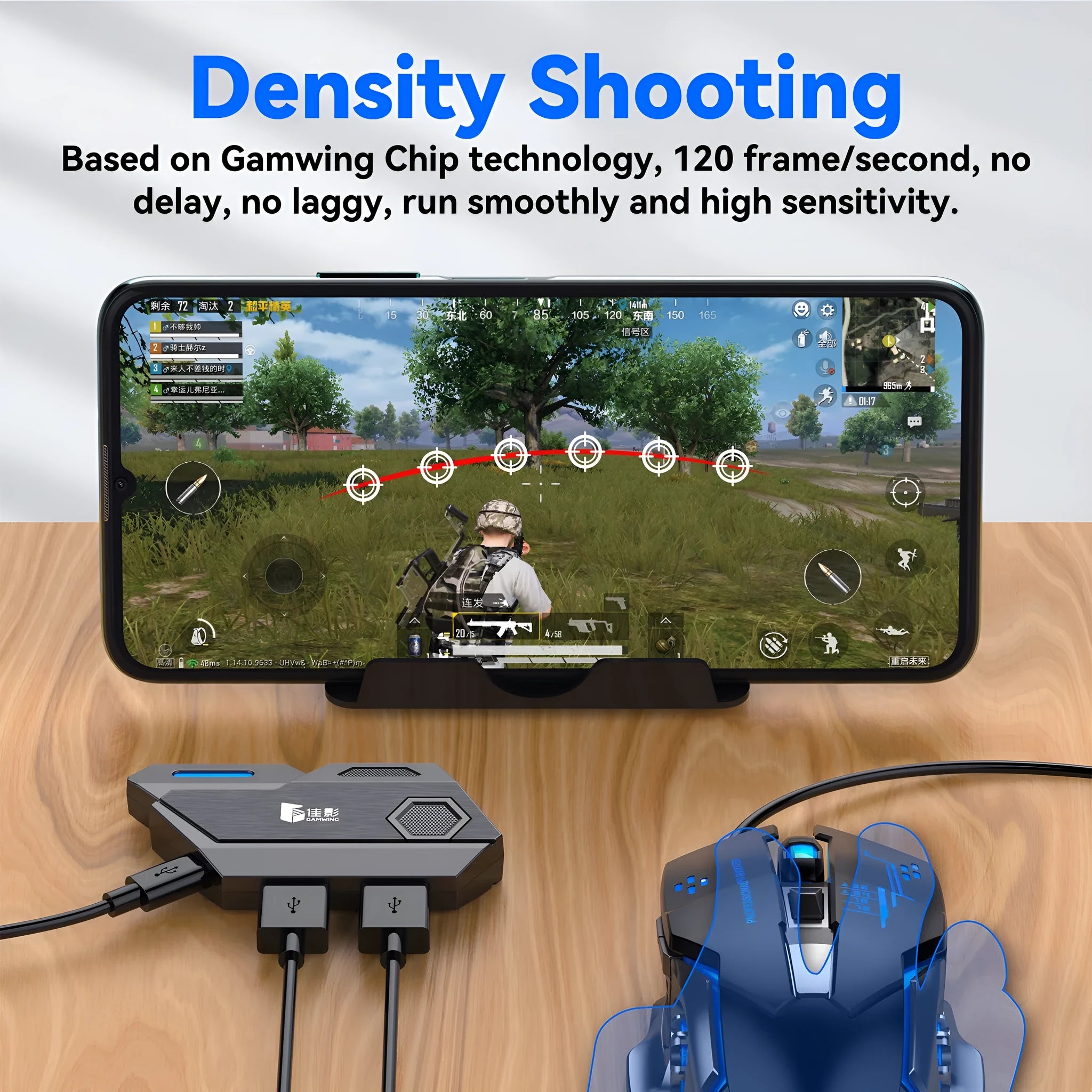 Gamwing Jiaying keyboard and mouse converter for mobile gaming with USB interface