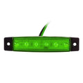 Compact rectangular trailer side marker light with LED, shown in one of five colour options.