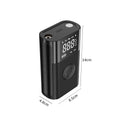 Wireless digital tyre inflator with LCD display showing pressure reading