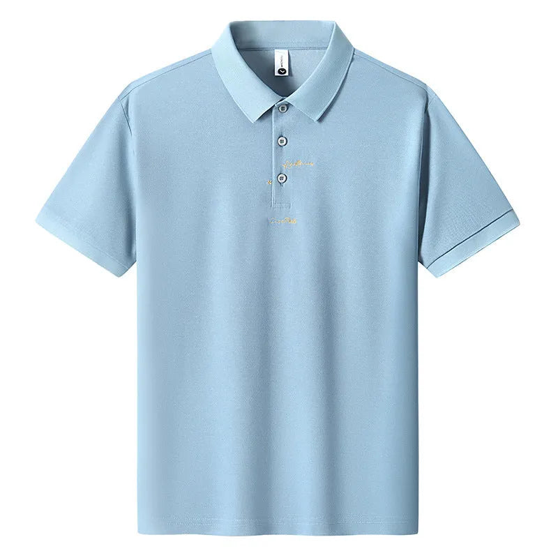 Men's loose fit cotton t-shirt with letter print in multiple colour options on a size chart.