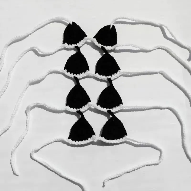 Cat wearing sweet style bikini costume in multiple colour options for Halloween and festivals