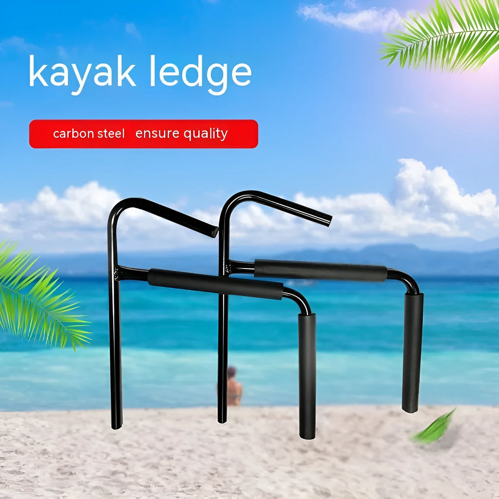 Heavy-duty carbon steel kayak wall hanger rack for garage storage