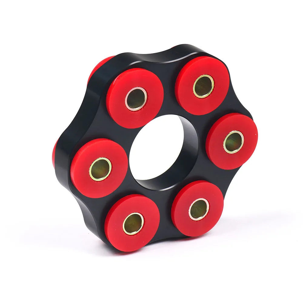 Red polyurethane aluminium BMW drive shaft connecting plate bracket for E-series vehicles