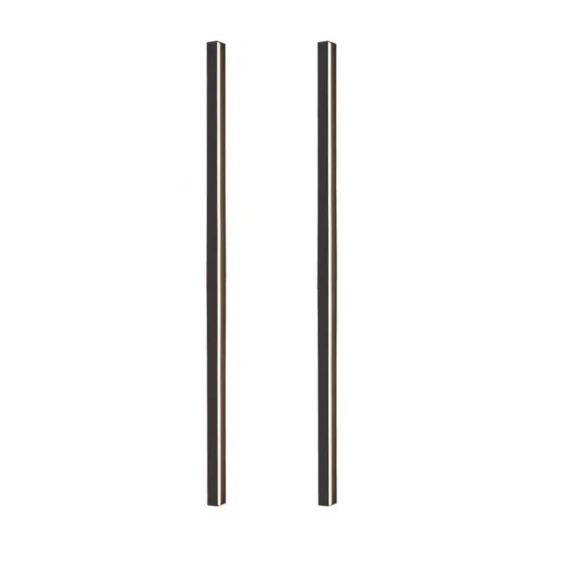 80 cm black aluminium LED strip wall lamp with touch control for three white light colours
