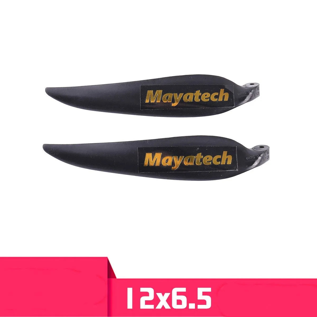 Black folding paddle fittings for gliders measuring 12x6.5cm with quick-disassembly design