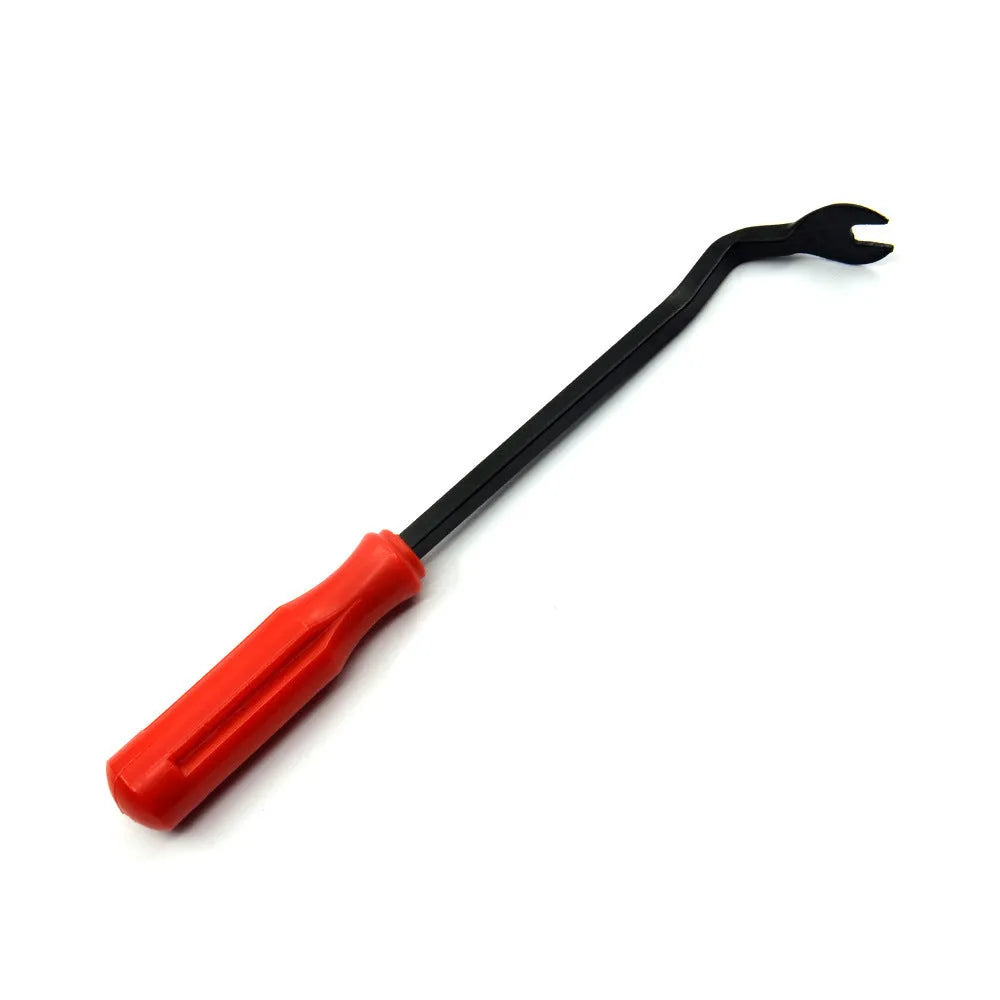Red-handled steel clip driver for General Motors door panel nailing